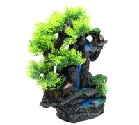 LIbgiubhy Landscape Waterfall House Landscape Fish Tanks Decorations For Aquariums Terrarium Shrimp House Ancient Ornaments