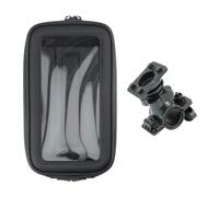 LIbgiubhy Motorbike Handlebar Mount Phone Holder Motorcycle Phone Bag 360 Degree Rotating Holder For 4.7-6.5inch Cellphone