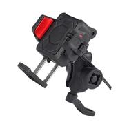 LIbgiubhy Motorcycle Handlebar/Rearview Mounted Phone Holder Rotating Stand 15W & USB C 33W Fast Charging Holder Navigation Phone Clamp