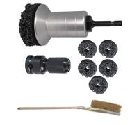 LIbgiubhy Multi-Surface Grinding Set with Ratchet Adapter for Car/Motorcycle Brake & Hub Rust Washing Automotive Brake Disc Derusting Grinding Head Strong Watertight Axles Studs Remover