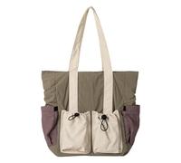 LIbgiubhy Nylon Toted Shopping Bag Large Capacity Shoulder Tote for Grocery, Travel, Work Beach