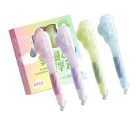 LIbgiubhy Pack of 4 Lovely Cloud Shaped Correction Tapes with Ergonomic Pen Designs for Students Smooth & Quiet Gift Tape