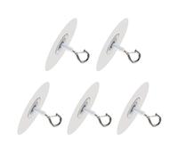LIbgiubhy Pack of 5 Strong Adhesive Ceiling Hooks Tool Release Installation for Hanging Light Flyers Net Sturdy Iron Construction Light Hanging Hooks