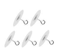 LIbgiubhy Pack of 5 Strong Adhesive Ceiling Hooks Tool Release Installation for Hanging Light Flyers Net Sturdy Iron Construction Light Hanging Hooks