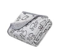 LIbgiubhy Pet Blanket With Lovely Cartoon Paws Print For Warmth And Easy To Wash Thick Warm Dog Kennel Blanket Cushion