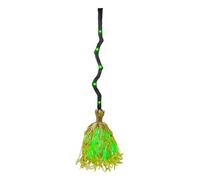 LIbgiubhy Realistic Dynamic Witch Broom Decoration Includes Eerie Laughter and Drifting Effect for Porch Yard Displays Conjuring Witch Broom Witch Brush