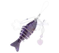 LIbgiubhy Realistic Fish Star Bowknot Pendant Keychain Lightweight Phone Lanyard Mobile Strap Accessory Keychain Jewelry