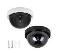 LIbgiubhy Realistic Imitation Security Camera with Flashing Light Commercial Home Visual Deterrence Solution for Property Budget Fake Surveillances Camera Model
