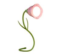 LIbgiubhy Rechargeable Flower Shape LED Desk Lamp Ornament Adjustable Brightness Night Light for Bedroom Study or Living Room Dimmable Room Atmospheres Bedroom Lights for Students