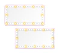 LIbgiubhy Rechargeable Makeup Glass with Dimmable Touch 60 LEDs 3 Light Modes for Car Sun Visors Interior Accessory Quick Install LED Vanity Glass