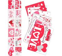 LIbgiubhy Romance Reveal Cards Bulk Pack 6 Designs 8 Hearts 300G Paper Valentines ' s Celebration Accessories Love Tickets
