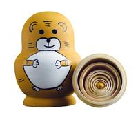 LIbgiubhy Russian Matryoshka 10Layers Wood Nesting Dolls Traditional Theme Hand Painted Stacking Dolls Display Figurines