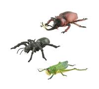 LIbgiubhy Simulation Model Figurine for Children Science Fair Project Interactive Biology Learning Educational Tool 3PCS Cognitive Development Animal Toy