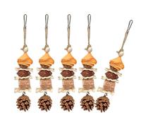 LIbgiubhy Small Pet Bird Activity Hanging Chew Toy Teeth Grinding Parrots Parakeets Bird African For Cockatiel Conure Teeth