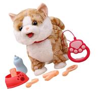 LIbgiubhy Soft Short Plush Animated Toy That Plays Music and Responds to Touch Comes with 6 Baby Bottles for Pretend Play Animated Soft Toy