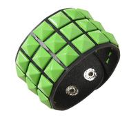 LIbgiubhy Three Row Square Studs Punk Styles Leather with Adjustable Design for Comfortable Wear and Versatile Outfit Matching Triple Studs