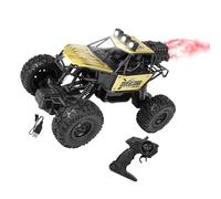 LIbgiubhy Upgrades 1: 18 Scale Alloy Remote Control Off Road Brute Truck with LED Lights & Sprays Effect for Outdoor Adventure All Terrain Remote Control Car with LED Lights