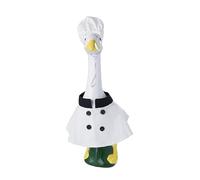 LIbgiubhy Whimsical White Geese Cook Outfits with Coordinating Headwear Suitable for 23 Inch Snowman Winter Costume Thanksgiving Use Novelty Geese Costume