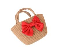 LIbgiubhy Woven Cotton Rope Bags Practical Handles Lightweight Structure Outdoor Handbags Ideal for Vacation Trip Beach Vacation Bag