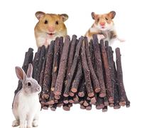 Libiline Natural Apple Wood Chew Sticks for Small Pets, Pet Toy (Brown, 500g)