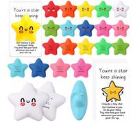 Libima 100 Pcs Inspirational You're A Star Stress Balls Bulk Gifts for People Positive Gift Emotional Funny Ball with Card for Employee Team