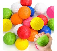 Libima 20 Pcs Mini Golf Stress Ball Bulk 2.5 Inch Foam Golf Practice Balls Stress Relief Sports Stress Ball with Storage Bag for Golf Birthday Party Favors School Carnival Reward Gift(Multicolor)
