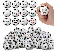 Libima 80 Pcs Mini Face Basketball Stress Balls Bulk 2 Inch Foam Face Squeeze Balls Mini Funny Stress Relief Ball for Kids Adults Coworkers Relief Squeeze Finger Exercise School for Gift (White)