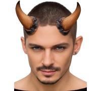 Libima Halloween Prosthetics Devil Horns Mens Women Demon Cosplay Halloween Costume Goat Horns Cosplay Latex Prosthetic Set, As Shown in the Picture, Large