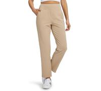 Libin Ankle Golf Trousers High Waisted Lightweight Summer Work Travel Sweatpants with Pockets, Ladies 7/8 Athletic Workout Joggers Casual Lounge Straight Leg Pants Petite 25", Khaki M