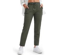 Libin Joggers for Women 7/8 Tracksuit Bottoms Sweatpants | Lightweight Casual Lounge Jogging Running Drawstring Petite Length Sports Yoga Pants Cuffed Ladies Trousers with Pockets
