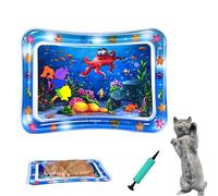 Libiyi Glosrity Petlori Glowpad,Glowpad for Cats,Libiyi Glowpads,27in Thickened Anti-Scratch Water Mat for Cat, Cat Water Pad Fishes Toy for Bored Indoor Cats (E)