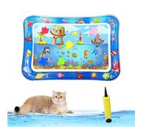 Libiyi Glowpad for Cats, 27in/24in Thickened Leakproof Anti-Scratch Water Play Mat, Interactive Fish Chase Toy for Indoor/Outdoor Summer Fun Cats & Dogs (style 3)