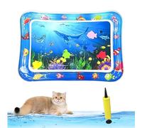 Libiyi Glowpad for Cats, 27in/24in Thickened Leakproof Anti-Scratch Water Play Mat, Interactive Fish Chase Toy for Indoor/Outdoor Summer Fun Cats & Dogs (style 2)