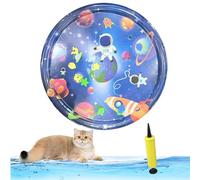 Libiyi Glowpad for Cats, 27in/24in Thickened Leakproof Anti-Scratch Water Play Mat, Interactive Fish Chase Toy for Indoor/Outdoor Summer Fun Cats & Dogs (style 10)