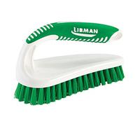 Libman Commercial 57 Power Scrub Brush, Polypropylene, 7" x 2.5" scrubbing surface, Green and White (Pack of 6)