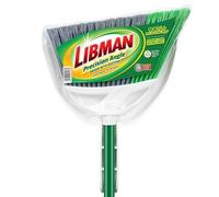 Libman Precision Angle Broom with Dustpan Combo Set for Sweeping Indoor and Outdoor Floors, Pet, Dog Hair Broom, 49” Long Handle, 11" Wide Broom, 10.25" Wide Dust Pan