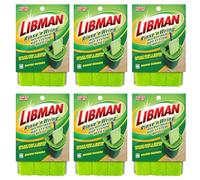 Libman Rinse 'n Wring Mop and Bucket System Refills | Microfiber Floor Mop | Hardwood Floor Cleaner | Wet & Dry Mop | 6 Total Microfiber Refill Pads