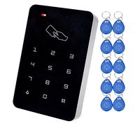 LIBO 125KHz RFID Keypad Access Control System Digital Keyboard, Single Door Use, Support 1000 Users, Including 10pcs TK4100 EM ID Keyfobs