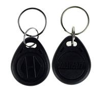 LIBO 125KHz Smart ID Key Tag Card RFID Access Control Key Card Proximity EM4100 TK4100 Keyfobs Keychains NFC Token Badge Holder (Pack of 100, Black)