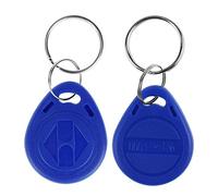 LIBO 125KHz Smart ID Key Tag Card RFID Access Control Key Card Proximity EM4100 TK4100 Keyfobs Keychains NFC Token Badge Holder (Pack of 10, Blue)