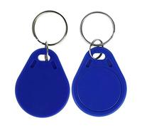 LIBO RFID Keychains NFC Smart Key Tag Card RFID Access Control Keyfobs Proximity 13.56 MHz MF Classic 1k IC S50 Token Read Only (Pack of 10, Blue)