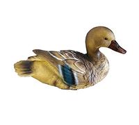 LIBOOI Pond Floating Duck Statue, Realistic Resin Floating Duck Sculpture Floating Mandarin Duck Figurine for Garden Pond Pool