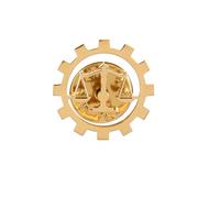 Libra Balance Advocate Lawyer Brooch Justice and Equity Symbol For Men's Shirt Jewelry Lawyers Judge Steel Lapel Pin, enamel, gem na