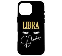 Libra Diva Zodiac Glam Astrology Design Case for iPhone 16 Pro Max