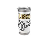 Libra Diva Zodiac Glam Astrology Design Stainless Steel Insulated Tumbler