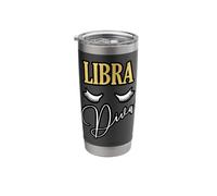 Libra Diva Zodiac Glam Astrology Design Stainless Steel Insulated Tumbler