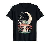 Libra Frog Moon Mushroom Cosmic Harmony T-Shirt