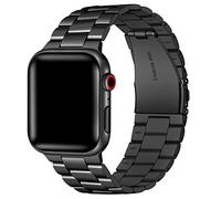 Libra Gemini Compatible with Apple Watch Strap 45mm 44mm 42mm 41mm 40mm 38mm Stainless Steel Replacement Strap for Apple Watch Series 8/7/6/5/4/3/2/1 SE, black, 38mm 40mm 41mm 42mm(series 10