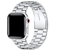 Libra Gemini Compatible with Apple Watch Strap 45mm 44mm 42mm 41mm 40mm 38mm Stainless Steel Replacement Strap for Apple Watch Series 8/7/6/5/4/3/2/1 SE, silver, 38mm 40mm 41mm 42mm(series 10