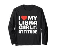 Libra Girl Attitude I Love My Zodiac Libras Sign Long Sleeve T-Shirt